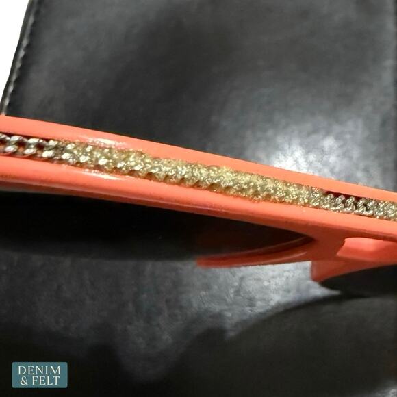 Stella McCartney Chain Aviator Sunglasses Peach Gradient Italy Luxe Statement main image 6